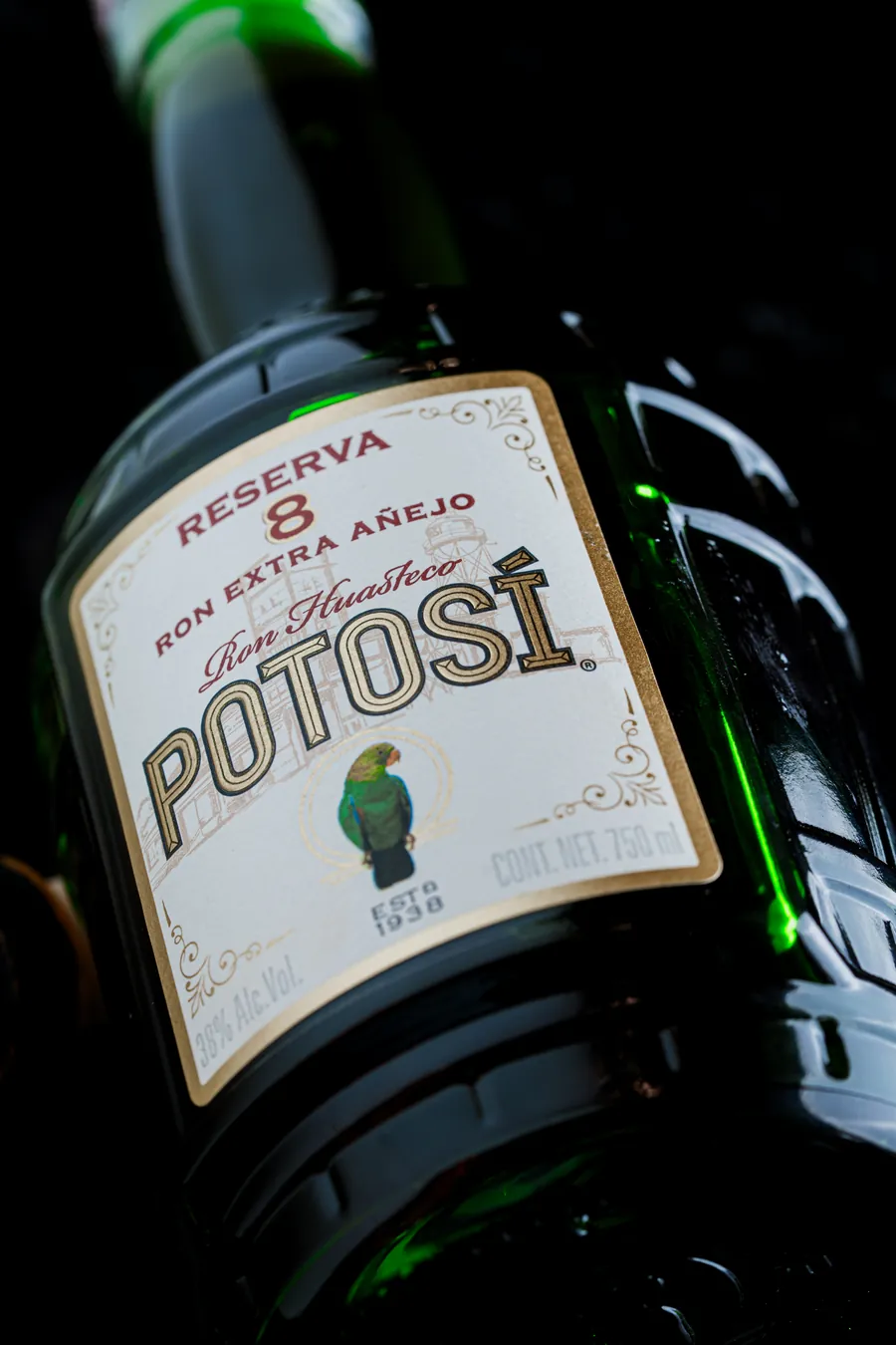 Etiqueta de Ron Potosí Extra Añejo
